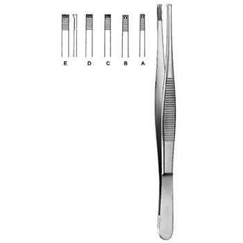 Gradle Cilia Forceps, Cross-Action Jaws With Guard, 3 3/4" (9.5 Cm)
